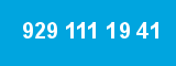 929 111 19 41